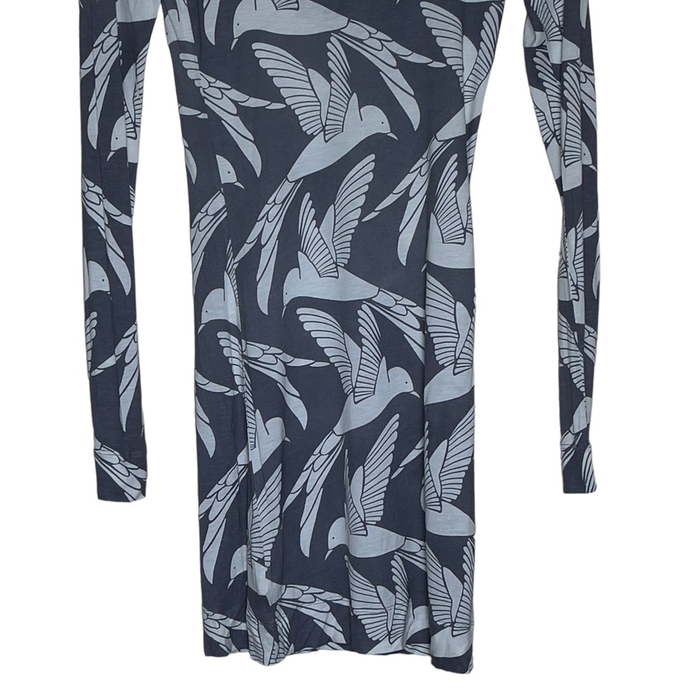 Young Fabulous & Broke Bird Print Size XS Black & White Dress - Picture 8 of 9